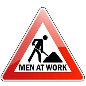 Men at Work Sign